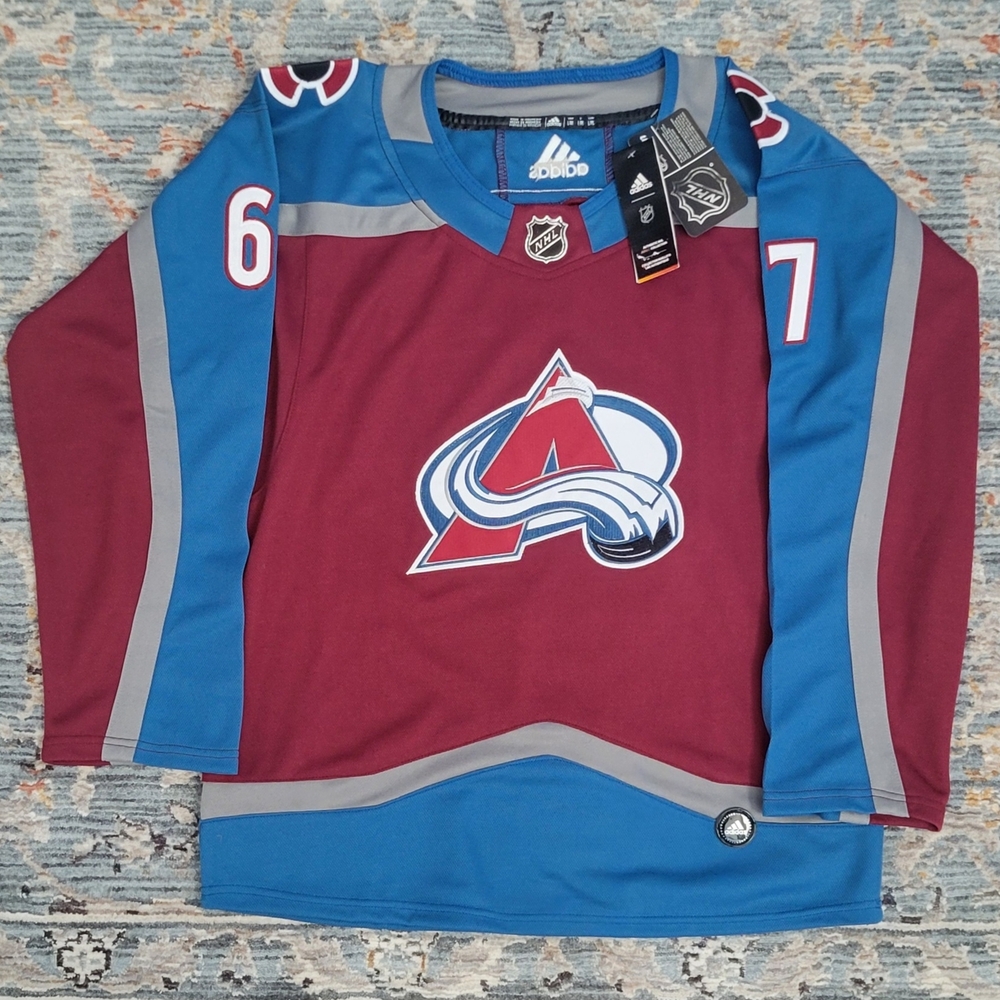 Adidas Colorado Avalanche Maroon and Blue Jersey